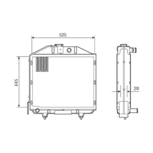RADIADOR MWM D 2253 / 4 / D2293 / 4 - VISCONDE