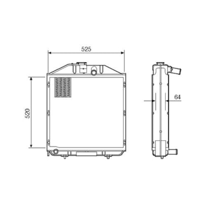 RADIADOR MWM D 2256 / D 2296 - VISCONDE