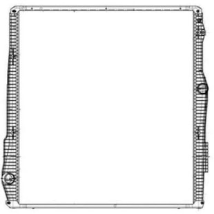 RADIADOR PARA SCANIA SERIE 6 R440 / R480 / 560 / 620 MOTOR EURO 5 2012 > / COM LATERAL / MODELO GRANDE - M. MARELLI