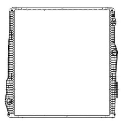 RADIADOR PARA SCANIA SERIE 6 R440 / R480 / 560 / 620 MOTOR EURO 5 2012 > / COM LATERAL / MODELO GRANDE - M. MARELLI