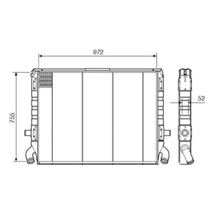 RADIADOR PARA SCANIA T 112 / 113 INTERCOOLER - VISCONDE RADIADOR PARA SCANIA T 112 / 113 INTERCOOLER - VISCONDE