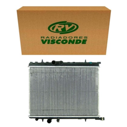 RADIADOR PEUGEOT 206 / 207 / 307 / HOGGAR (TODOS MODELOS) / 1.6 / CITROEN C4 1.6 / XSARA PICASSO / COM / SEM AR / MANUAL - VISCONDE