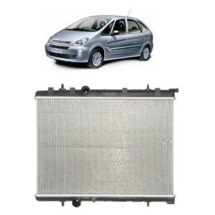 RADIADOR PEUGEOT 206 / 207 / 307 / HOGGAR (TODOS MODELOS) / 1.6 / CITROEN C4 1.6 / XSARA PICASSO / COM / SEM AR / MANUAL - VALEO