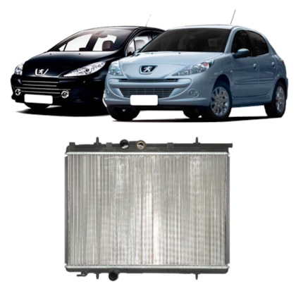 RADIADOR PEUGEOT 206 / 207 / 307 / HOGGAR (TODOS MODELOS) / 1.6 / CITROEN C4 1.6 / XSARA PICASSO / COM / SEM AR / MANUAL - VALEO RADIADOR PEUGEOT 206 / 207 / 307 / HOGGAR (TODOS MODELOS) / 1.6 / CITROEN C4 1.6 / XSARA PICASSO / COM / SEM AR / MANUAL - VALEO