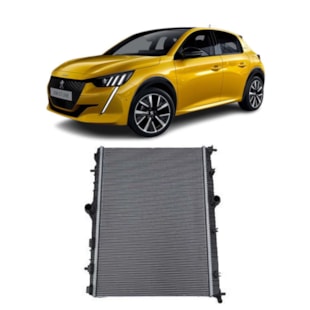 RADIADOR PEUGEOT 208 1.6 2020 > AUTOMATICO / MANUAL COM AR  - VALEO