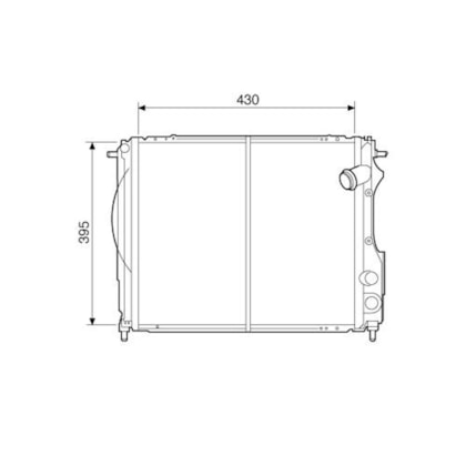 RADIADOR RENAULT CLIO ARGENTINO 1.6 1994 A 1998 / COM AR / MANUAL - VISCONDE