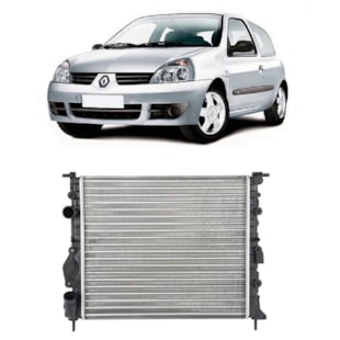 RADIADOR RENAULT CLIO II 1.0 / 1.6 16V 1999 A 2010 / SEM TUBETE / SEM AR / MANUAL - VALEO RADIADOR RENAULT CLIO II 1.0 / 1.6 16V 1999 A 2010 / SEM TUBETE / SEM AR / MANUAL - VALEO