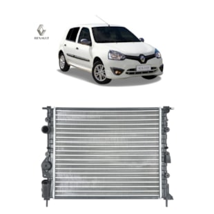 RADIADOR RENAULT CLIO II 1.0 / 1.6 16V 1999 EM DIANTE SEM TUBETE SEM AR MANUAL - MAHLE RADIADOR RENAULT CLIO II 1.0 / 1.6 16V 1999 EM DIANTE SEM TUBETE SEM AR MANUAL - MAHLE