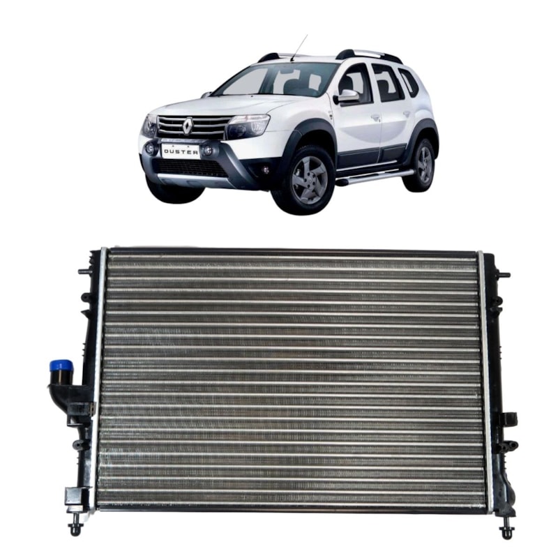 RADIADOR RENAULT DUSTER 1.6 / 2.0 16V 2011 A 2015 COM AR / AUT...