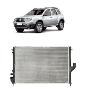 RADIADOR RENAULT DUSTER 1.6 / 2.0 16V 2011 A 2015 COM AR / AUTOMATICO / MANUAL  - VALEO