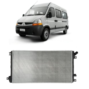 RADIADOR RENAULT MASTER 2.5 DCI 2006 > COM / SEM AR - VALEO