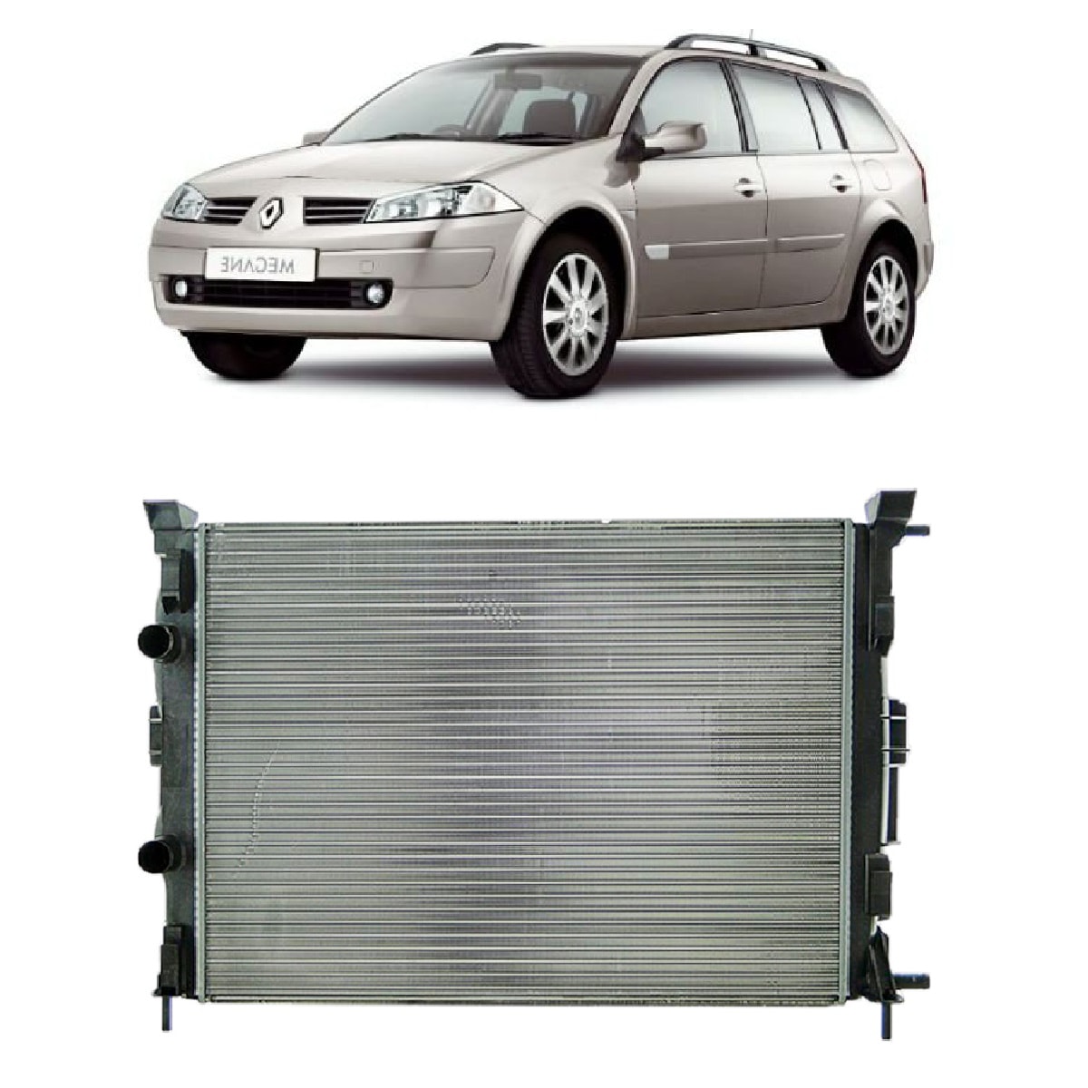 RADIADOR RENAULT MEGANE GRAND TOUR 1.6 / 2.0 / 2006 A 2012 / COM