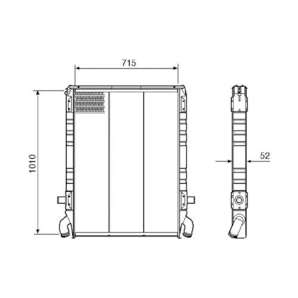 RADIADOR SCANIA R 142 / 143 1980 A 2005 - VISCONDE