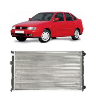 RADIADOR SEAT CORDOBA / IBIZA / INCA / 1.9 / VW VOLKSWAGEN CADY 1.9 / POLO 1.8 / 1.9 / COM AR / MANUAL  - VALEO