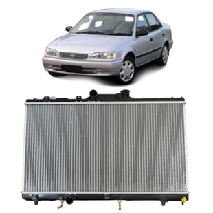 RADIADOR TOYOTA COROLLA 1.6 / 1.8 1993 A 2001 / AUTOMATICO / COM / SEM AR - PROCOOLER RADIADOR TOYOTA COROLLA 1.6 / 1.8 1993 A 2001 / AUTOMATICO / COM / SEM AR - PROCOOLER