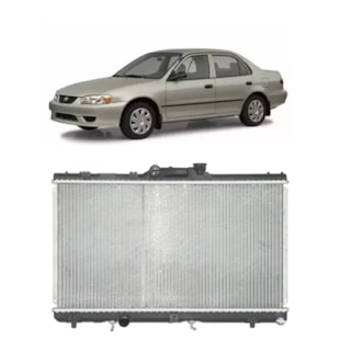 RADIADOR TOYOTA COROLLA 1.6 / 1.8 1993 A 2001 / AUTOMATICO / COM / SEM AR - VALEO RADIADOR TOYOTA COROLLA 1.6 / 1.8 1993 A 2001 / AUTOMATICO / COM / SEM AR - VALEO
