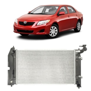 RADIADOR TOYOTA COROLLA / FIELDER 1.6 / 1.8 16V 2002 A 2008 / COM / SEM AR / AUTOMATICO  - VALEO