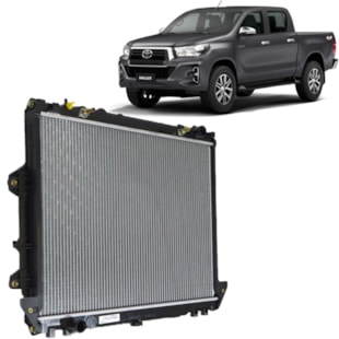RADIADOR TOYOTA HILUX 2.7 16V 2009 A 2019 / COM AR / AUTOMATICO - PROCOOLER