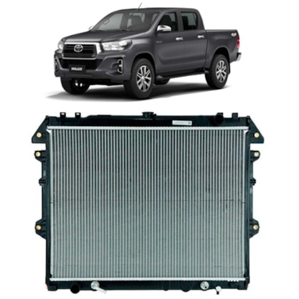 RADIADOR TOYOTA HILUX 2.7 16V 2009 A 2019 / COM AR / AUTOMATIC...