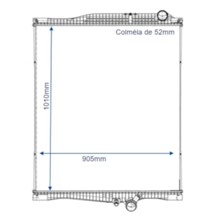 RADIADOR VOLVO FH 460/540 2566 EURO V 2015 > SEM ALTERAL - TITANX