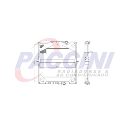 RADIADOR VOLVO FH12 / FH16 / NH12 1993 > (S / LATERAL)  - VISCONDE RADIADOR VOLVO FH12 / FH16 / NH12 1993 > (S / LATERAL)  - VISCONDE