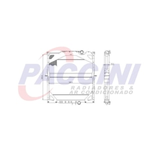 RADIADOR VOLVO FH12 / FH16 / NH12 1993 EM DIANTE (C / LATERAL) - VISCONDE