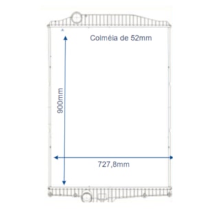 RADIADOR VOLVO FM7 / 9 / 10 / 11 / 12 340 / 320 / 360 / 380 / 400 / FMX 2011 > SEM LATERAL - ORIGINAL