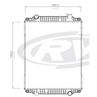 RADIADOR VW VOLKSWAGEN 17-280 / 24-280 / 31-280 / 15-190 / DIESEL 2012 A 2014 COM OU SEM AR MANUAL - VISCONDE