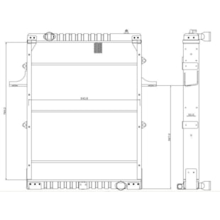 RADIADOR VW VOLKSWAGEN 17-300 / 18-310 / 26-300 / 40-300 2000 EM DIANTE - VISCONDE