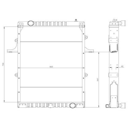 RADIADOR VW VOLKSWAGEN 17220 MWM 6.10 TCA - VISCONDE