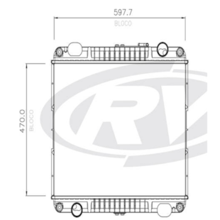 RADIADOR VW VOLKSWAGEN 5-150 / 8-160 / 9-160 / 10-160 / DIESEL 2011 A 2019 COM OU SEM AR MANUAL - VISCONDE