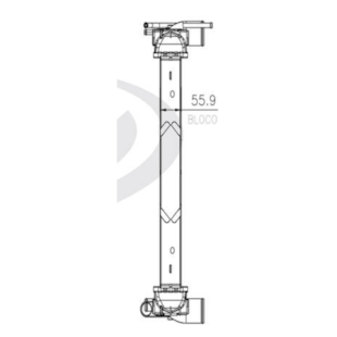 RADIADOR VW VOLKSWAGEN 5-150 E 2012 A 2019 / 8-160 E / 9-160 E 2011 A 2019/ 10-160 E 2013 A 2019 EURO 5 SEM LATERAL  - VISCONDE