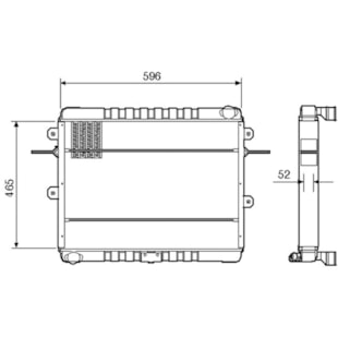 RADIADOR VW VOLKSWAGEN 8120 / 140 / L80 2000 EM DIANTE - VISCONDE