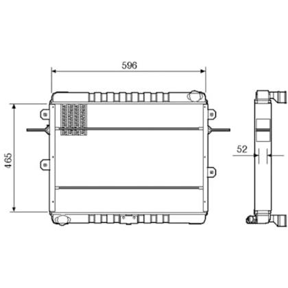 RADIADOR VW VOLKSWAGEN 8120 / 140 / L80 2000 EM DIANTE - VISCONDE