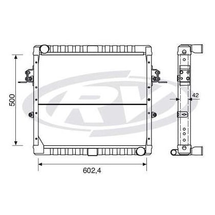 RADIADOR VW VOLKSWAGEN 9150 CUMMINS ELETRÔNICO - VISCONDE