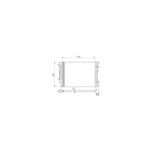 RADIADOR VW VOLKSWAGEN FOX 1.0/1.6 2003 A 2011 / POLO 1.0 2002 A 2003 / 1.6 2002 A 2011 SEM AR / MANUAL (ENGATE RAPIDO) - VISCONDE