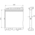 RADIADOR VW VOLKSWAGEN GOL 1996 A 2008 / PARATI 1997 A 2003 / 1.0 / COM AR / MANUAL  - VISCONDE