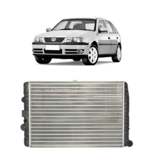 RADIADOR VW VOLKSWAGEN GOL BOLA / PARATI / SAVEIRO 1.6/1.8/2.0 8V/16V 1995 A 1996 FLEX 2003 EM DIANTE MANUAL SEM AR - VALEO
