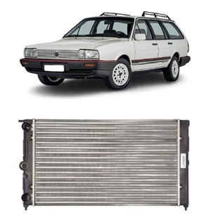 RADIADOR VW VOLKSWAGEN SANTANA / QUANTUM 1.8 / 2.0 1985 A 1990 MANUAL SEM AR - VALEO