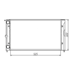 RADIADOR VW VOLKSWAGEN SANTANA / QUANTUM 1.8 / 2.0 1985 A 1994 MANUAL SEM AR - M. MARELLI