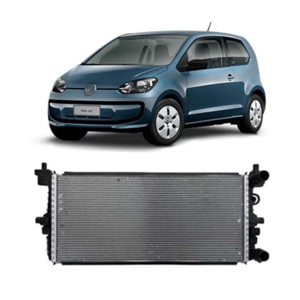 RADIADOR VW VOLKSWAGEN UP 1.0T 2014 > COM AR MANUAL (SUPERIOR)  - MAHLE