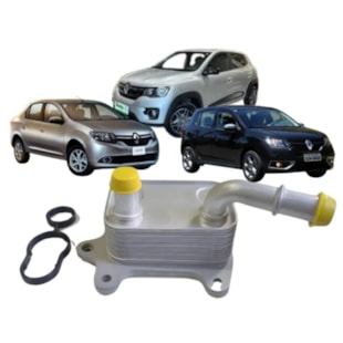 RESFRIADOR OLEO RENAULT KWID / LOGAN / SANDERO 1.0 12V 3 CILINDROS FLEX 2016 A 2022 - PROCOOLER
