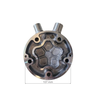 TAMPA TRASEIRA COMPRESSOR 5H14 SAIDA SUCCAO / DESCARGA PARA CIMA COM VALVULA  - PROCOOLER TAMPA TRASEIRA COMPRESSOR 5H14 SAIDA SUCCAO / DESCARGA PARA CIMA COM VALVULA  - PROCOOLER