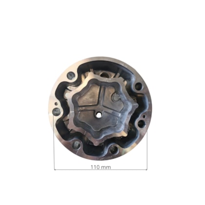TAMPA TRASEIRA COMPRESSOR 7H15 SAIDA DESCARGA / SUCCAO TRASEIRA ORING 10MM / 8MM VALVULA ALIVIO  - PROCOOLER