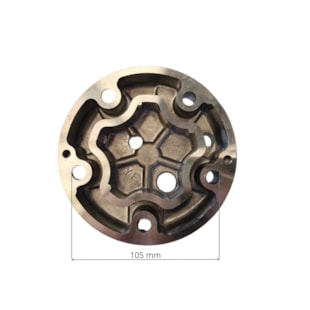 TAMPA TRASEIRA COMPRESSOR SANDEN / MAQUINA PA CARREGADEIRA / MOTONIVELADORA CATERPILLAR / ESCAVADEIRA 24V 8PK  - PROCOOLER TAMPA TRASEIRA COMPRESSOR SANDEN / MAQUINA PA CARREGADEIRA / MOTONIVELADORA CATERPILLAR / ESCAVADEIRA 24V 8PK  - PROCOOLER