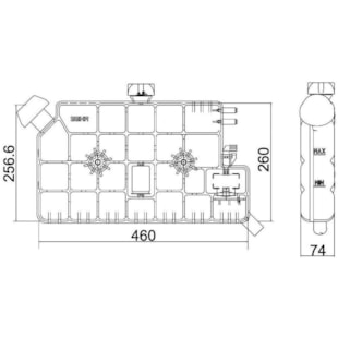 TANQUE COMPENSACAO MERCEDES ACCELO 715C - M. MARELLI