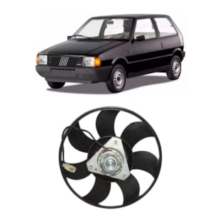 VENTOINHA ELETROVENTILADOR FIAT ELBA / FIORINO / PREMIO / UNO 1.0 / 1.3 / 1.5 / 1.6 1983 A 2003 SEM AR - VALEO