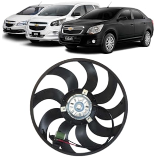 VENTOINHA ELETROVENTILADOR GM CHEVROLET COBALT 1.4 / 1.8 / ONIX 1.0/1.4 2012 A 2019 / SPIN 1.8 / PRISMA 1.0 / 1.4 - PROCOOLER