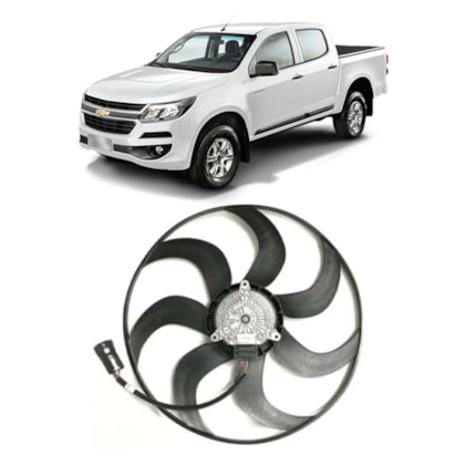 VENTOINHA ELETROVENTILADOR GM CHEVROLET S10 ADVANTAGE 4X2 CD MANUAL/ S10 2.5/ S10 LT/ LTZ/ FLEX 2017 A 2019 COM AR AUTOM - GATE