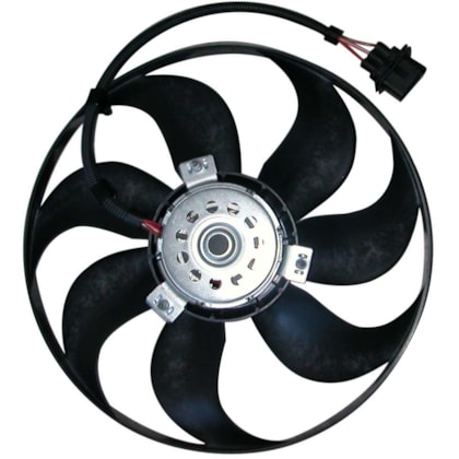 VENTOINHA ELETROVENTILADOR VW VOLKSWAGEN FOX / GOLF / POLO / NEW BEETLE COM AR 2002 > (345MM MOTOR LARGO) - ORIGINAL